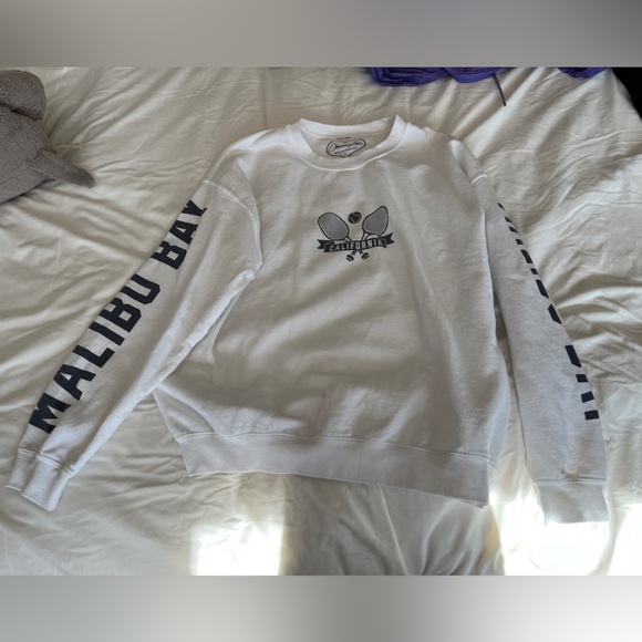 Jackets & Blazers - White Tennis Crew Neck